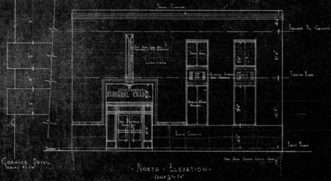 Historic drawing of 3929 Lorain Avenue